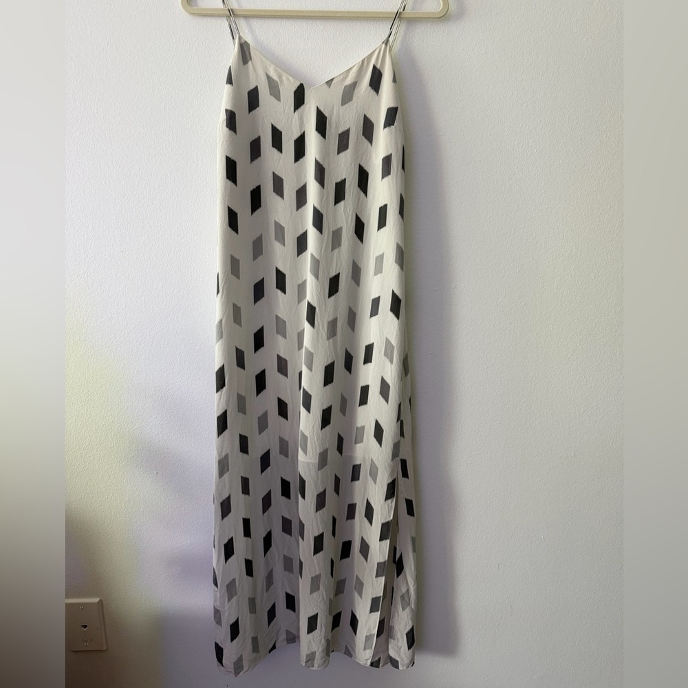 THEORY double strap slip dress